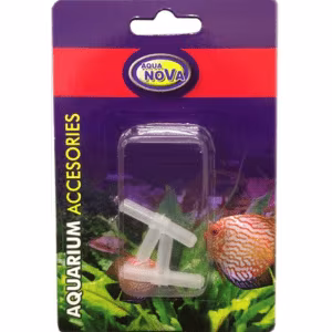 Diviseur double de tuyau d'air pour aquarium x2 - 1 entrée 2 sorties - Aqua Nova - Idéal pour bulleur et élevage - Livraison gratuite dès 35 euros