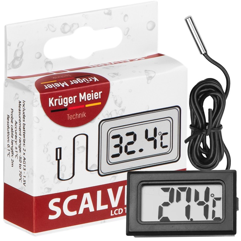 Thermomètre aquarium LCD à sonde - Kruger Meier – Image 3