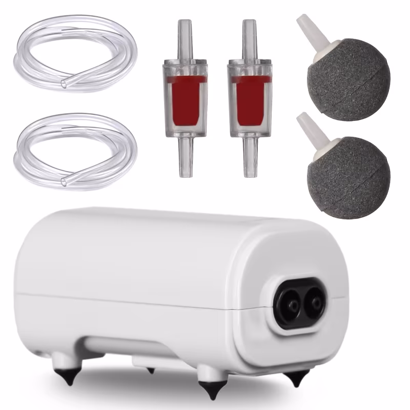 Kit pompe à air aquarium double Kruger Meier - 420l/h