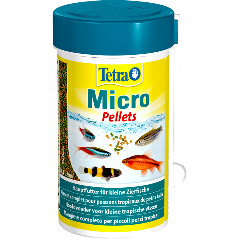 nourriture petit poisson aquarium tetra-micro-pellets-aliment-complet-en-micro-granules-100ml-46g