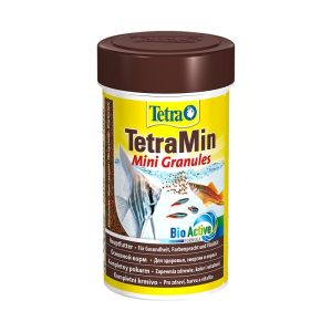 tetra-min-mini-granules-pour-petits-poissons-daquarium-100ml-45g Nourriture poisson aquarium granules