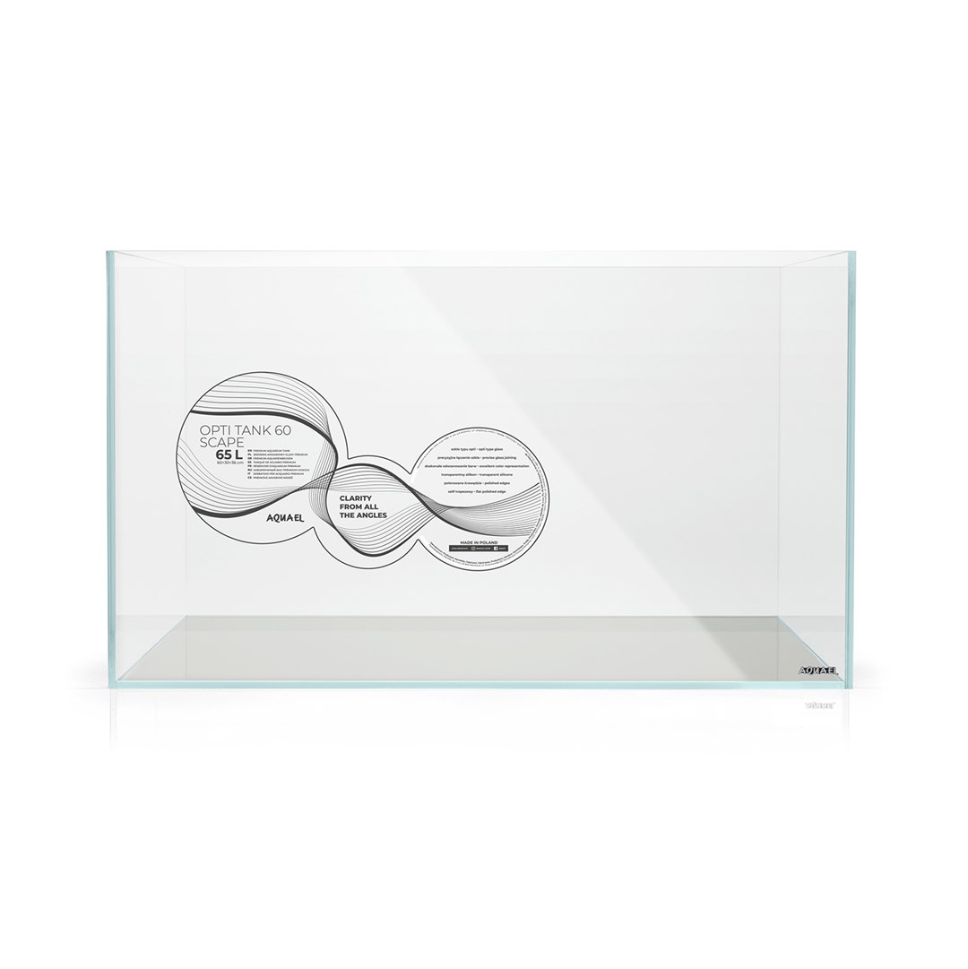Aquarium Aquael OptiScape 60L - Verre Optiwhite - 60x30x36cm – Image 8