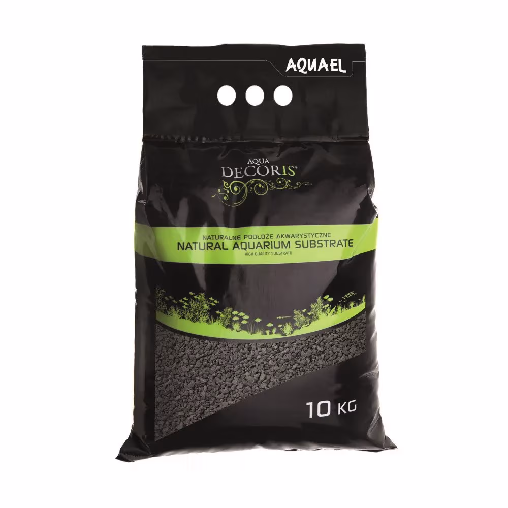 Sable de basalte noir aquarium - 2 à 4 mm - Sac de 10kg