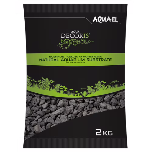 Sable de basalte noir aquarium - 2 à 4 mm - Sac de 2kg