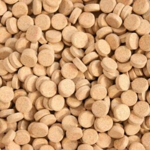 Glopex Allium Tablets (50 g) – Aliment Complet à l'Ail pour Poissons Omnivores
