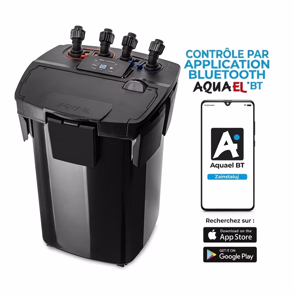 Aquael Hypermax 4500BT - Filtre externe aquarium jusqu'à 1500L