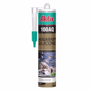 Silicone noir pour aquarium - Akfix 100AQ - 310ml