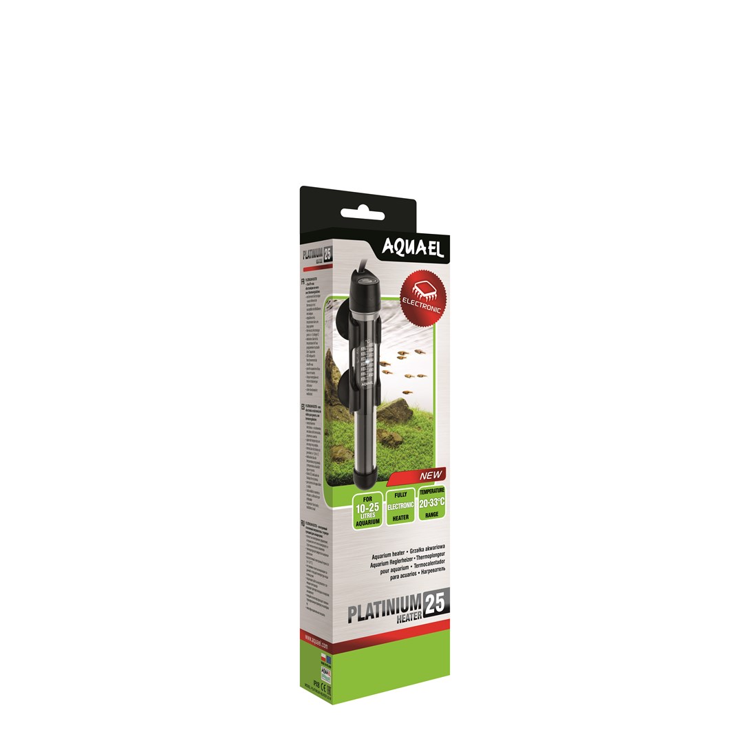 Chauffage électronique Aquael Platinium 25W pour nano aquarium
