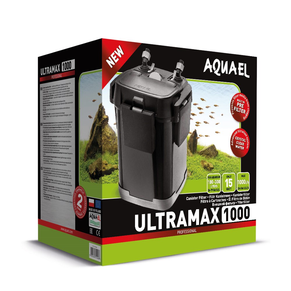 Filtre externe Aquael Ultramax 1000 pour aquarium de 100 a 300 litres